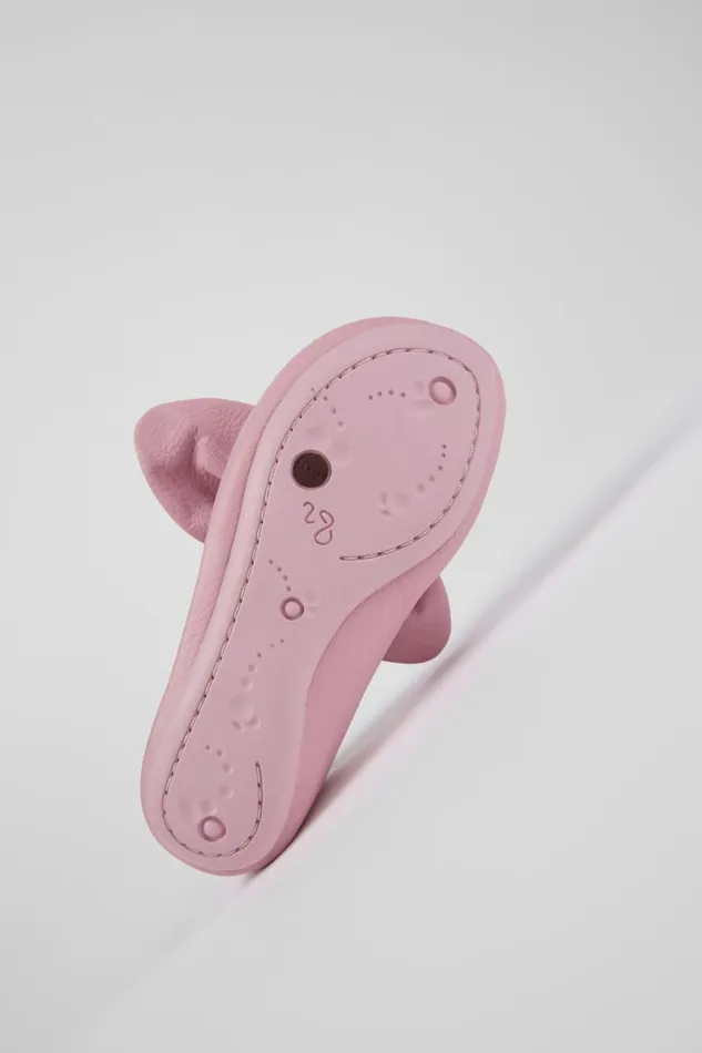 Kids Camper Ballerinas Right Pink Leather Mary Jane Kids Camper Ballerinas Right Pink Leather Mary Jane