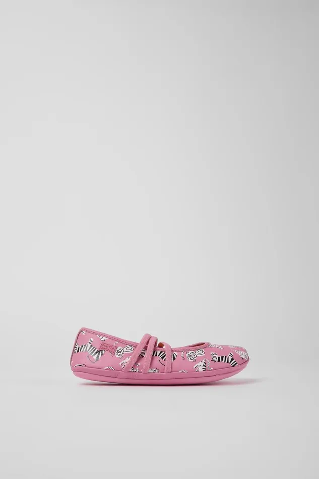 Kids Camper Ballerinas Twins Pink Leather Ballerinas For Kids Kids Camper Ballerinas Twins Pink Leather Ballerinas For Kids