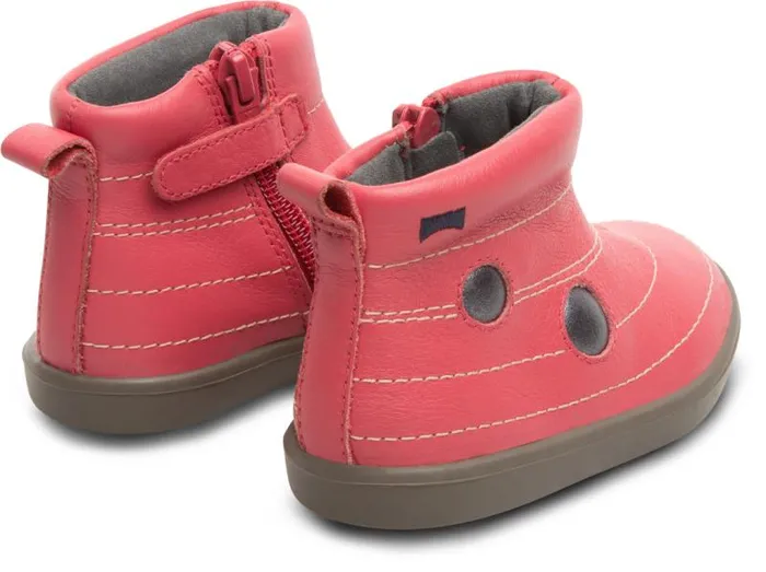 Kids Camper Boots Twins Pink TWINS Zip Ankle Boot For Girls Kids Camper Boots Twins Pink TWINS Zip Ankle Boot For Girls