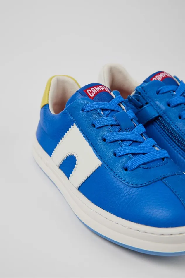 Kids Camper Sneakers Twins Blue Leather Sneaker