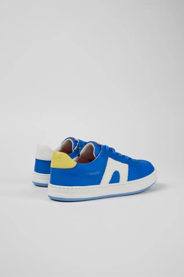 Kids Camper Sneakers Twins Blue Leather Sneaker Kids Camper Sneakers Twins Blue Leather Sneaker