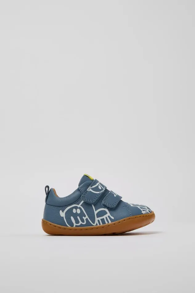 Kids Camper Sneakers Twins Gray And White Leather Shoes For Kids Kids Camper Sneakers Twins Gray And White Leather Shoes For Kids