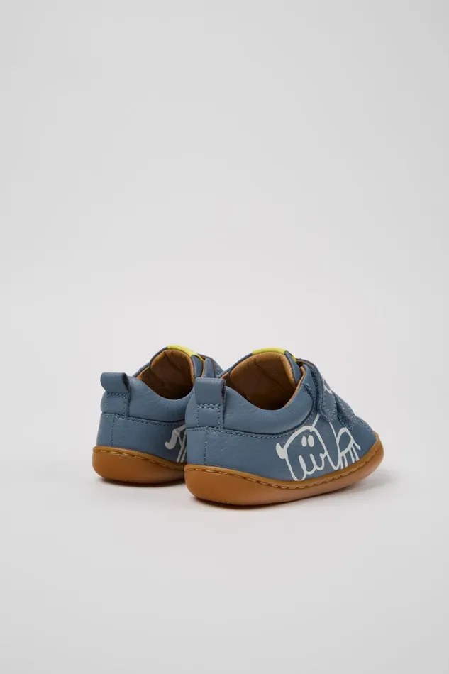 Kids Camper Sneakers Twins Gray And White Leather Shoes For Kids Kids Camper Sneakers Twins Gray And White Leather Shoes For Kids