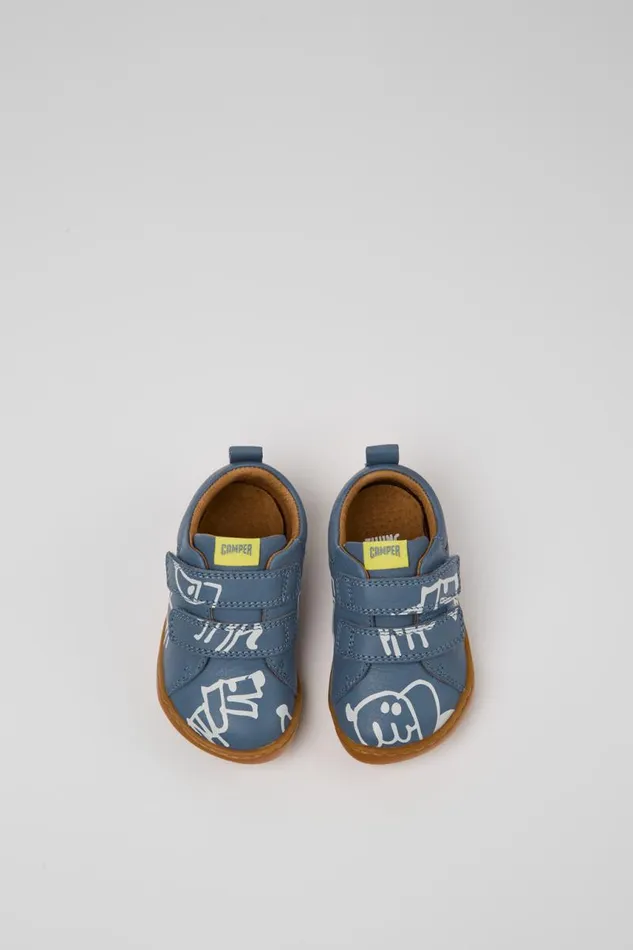 Kids Camper Sneakers Twins Gray And White Leather Shoes For Kids Kids Camper Sneakers Twins Gray And White Leather Shoes For Kids
