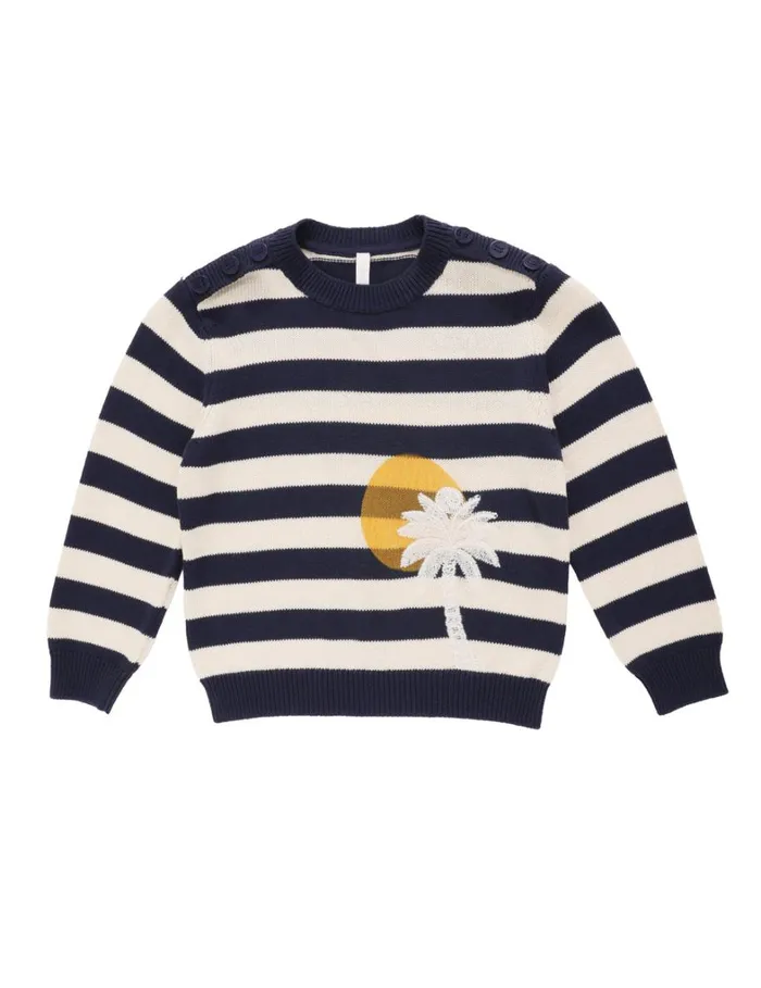 Kids Clothing Zimmermann Alight Embroidered Sweater Multi