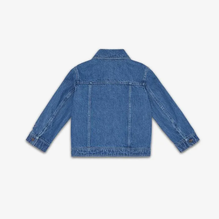 Kids Denim Junior Jacket Blue Fendi Ready To Wear