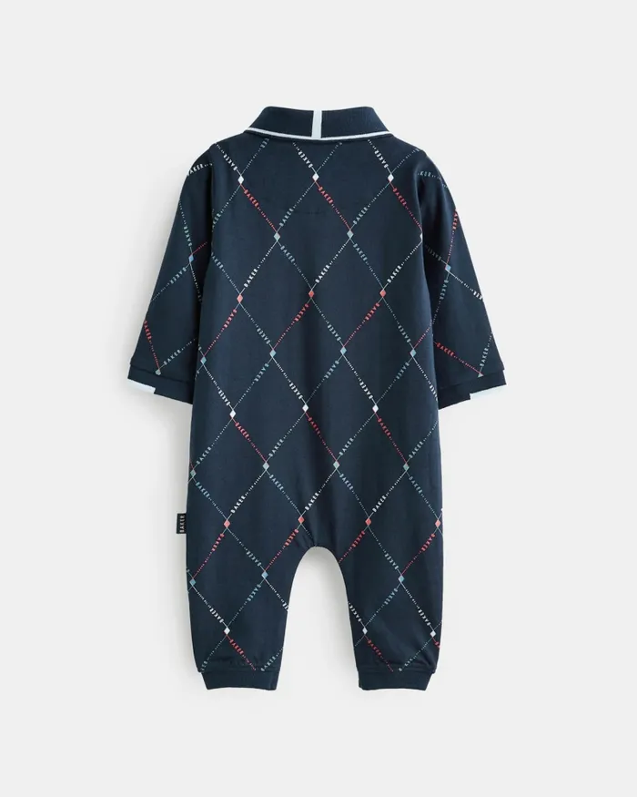 Kids GHENDA 8211 Long Sleeve Printed Polo Romper Navy Ted Baker Baby Kids GHENDA 8211 Long Sleeve Printed Polo Romper Navy Ted Baker Baby