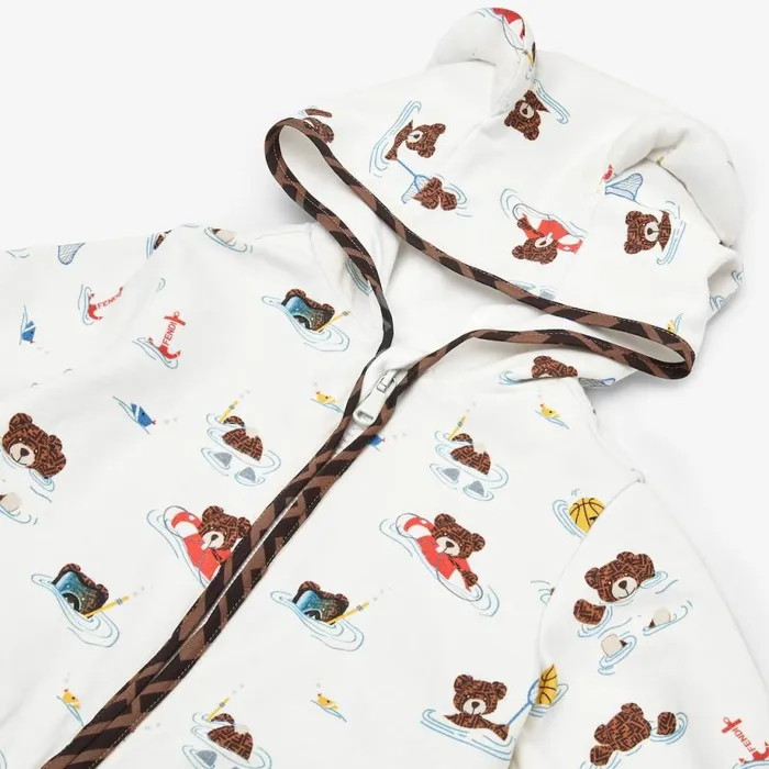 Kids Multicolour Jersey Sweatshirt Multicolour Fendi Baby Girl
