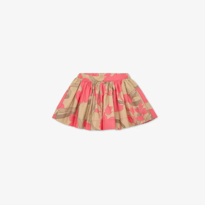 Kids Multicolour Printed Poplin Full Skirt Multicolour Fendi Baby Girl