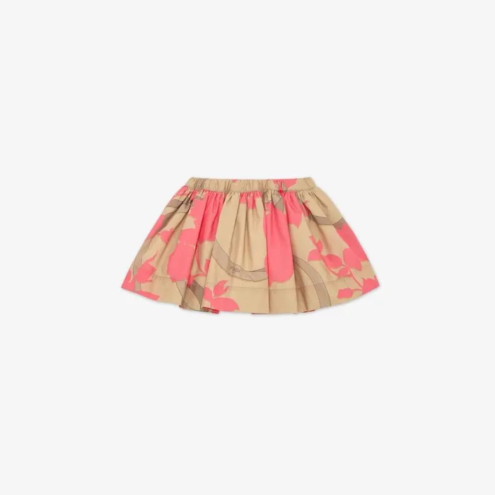 Kids Multicolour Printed Poplin Full Skirt Multicolour Fendi Baby Girl