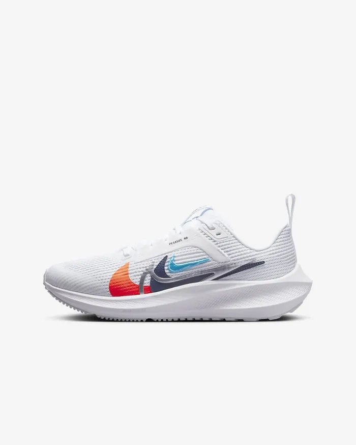 Kids Nike Air Zoom Pegasus 40 PR WhiteFootball GreyMultiColor Nike Running
