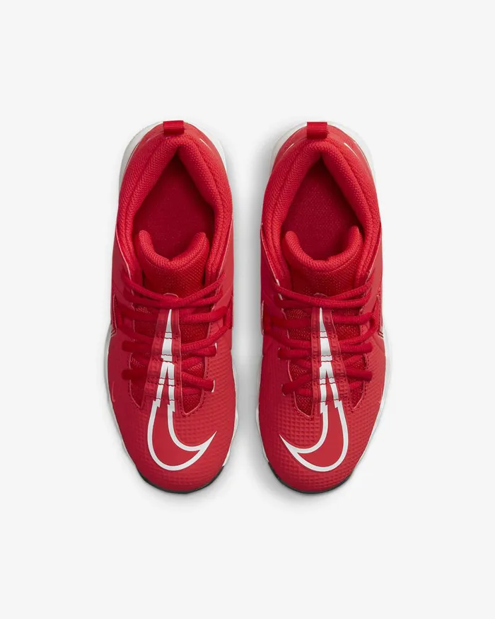 Kids Nike Alpha Menace 3 Shark University RedBright CrimsonSummit WhiteWhite Nike Shoes 70 and Under