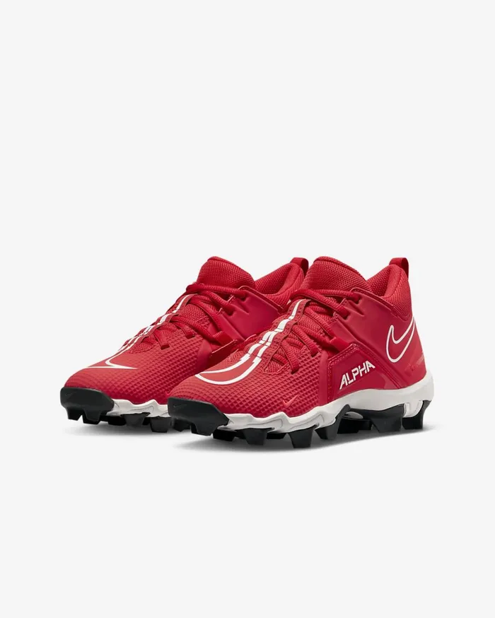 Kids Nike Alpha Menace 3 Shark University RedBright CrimsonSummit WhiteWhite Nike Shoes 70 and Under