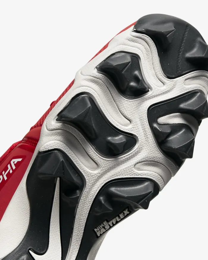 Kids Nike Alpha Menace 3 Shark University RedBright CrimsonSummit WhiteWhite Nike Shoes 70 and Under