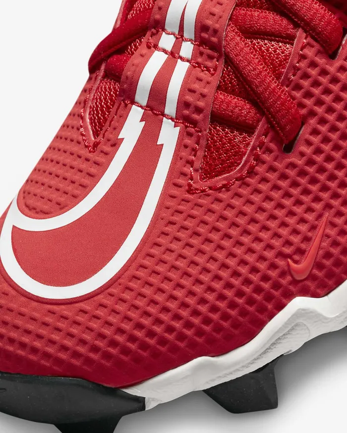 Kids Nike Alpha Menace 3 Shark University RedBright CrimsonSummit WhiteWhite Nike Shoes 70 and Under