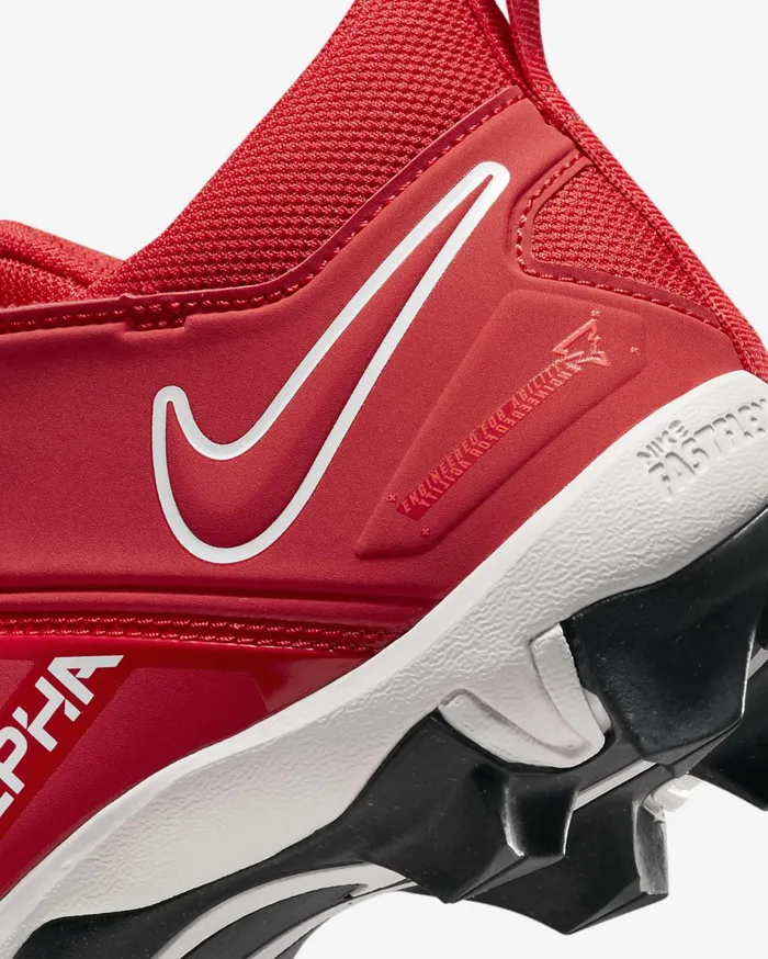 Kids Nike Alpha Menace 3 Shark University RedBright CrimsonSummit WhiteWhite Nike Shoes 70 and Under