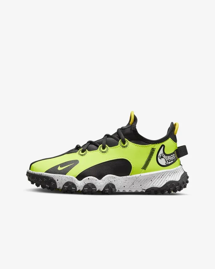 Kids Nike Future Field VoltBlackOpti YellowWhite Nike Shoes 70 and Under