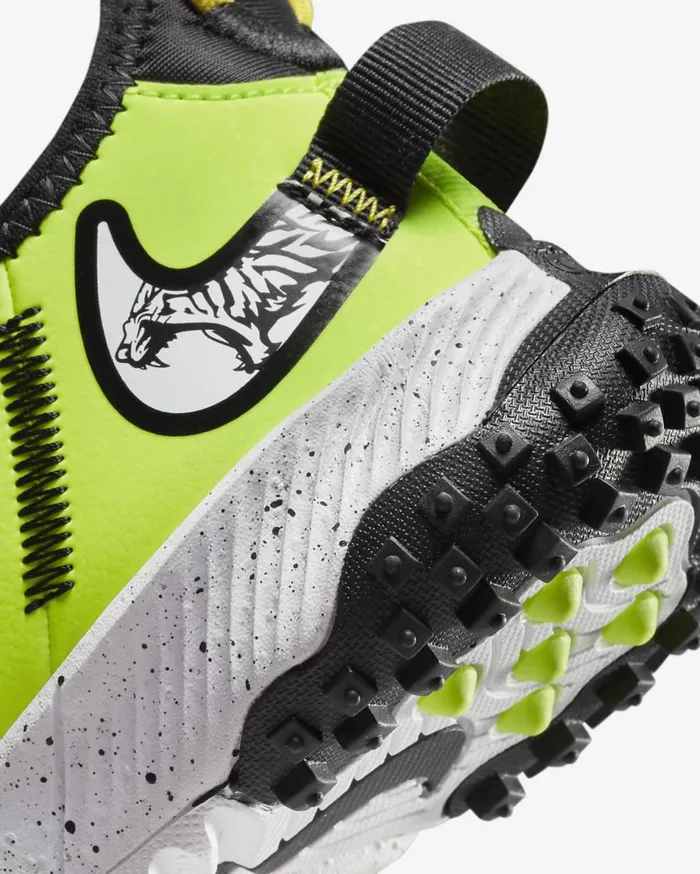 Kids Nike Future Field VoltBlackOpti YellowWhite Nike Shoes 70 and Under