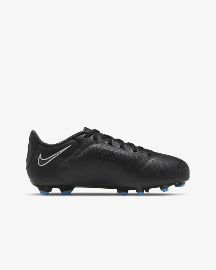 Kids Nike Jr Tiempo Legend 9 Academy MG BlackSummit WhiteLight Photo BlueDark Smoke Grey Nike Soccer