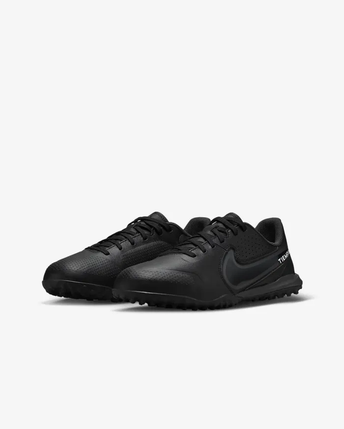 Kids Nike Jr Tiempo Legend 9 Academy TF BlackSummit WhiteLight Photo BlueDark Smoke Grey Nike Soccer
