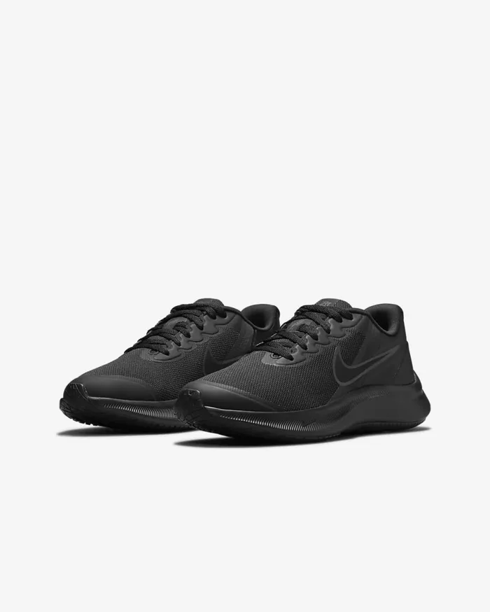 Kids Nike Star Runner 3 BlackDark Smoke GreyBlack Nike Running