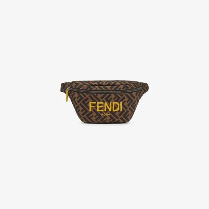 Kids Nylon Fendi Roma Logo Belt Bag Multicolour Fendi Accessories