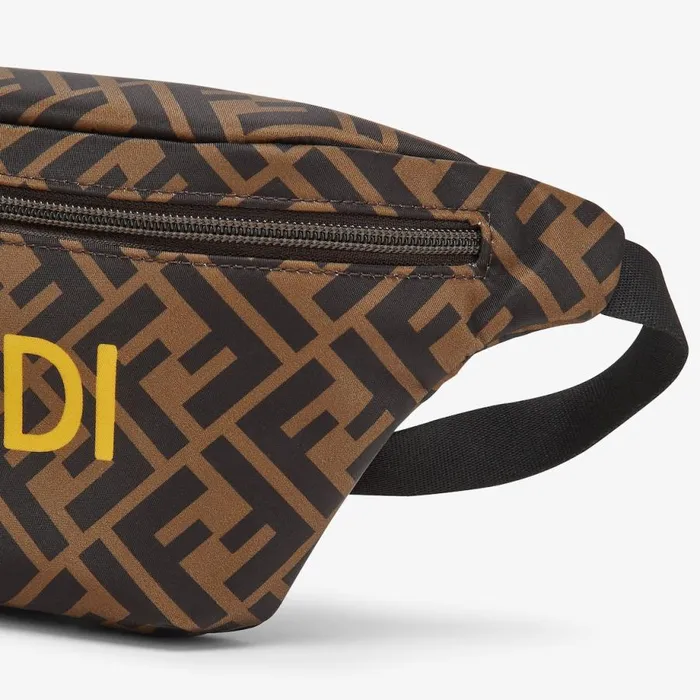 Kids Nylon Fendi Roma Logo Belt Bag Multicolour Fendi Accessories