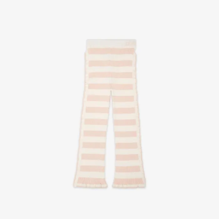 Kids Pink And Cream Knit Trousers Pink Fendi Ready To Wear