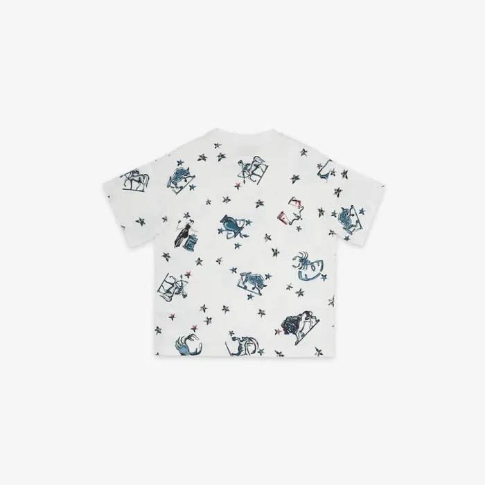 Kids White Jersey And Multicolour Print Mini Me Junior TShirt White Fendi Ready To Wear