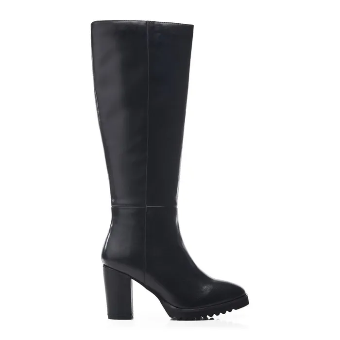 Knee High Boots Women Moda In Pelle Bsoleful BHavana Black Leather