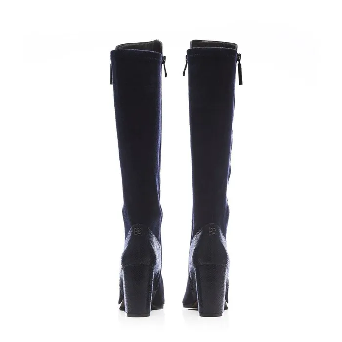 Knee High Boots Women Moda In Pelle Tigerlily Navy Protauras