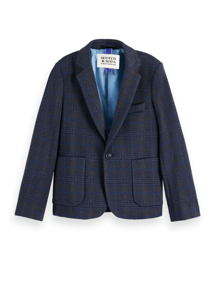 KNITTED BLAZER Bookworm Check Kids Scotch and Soda Blazers