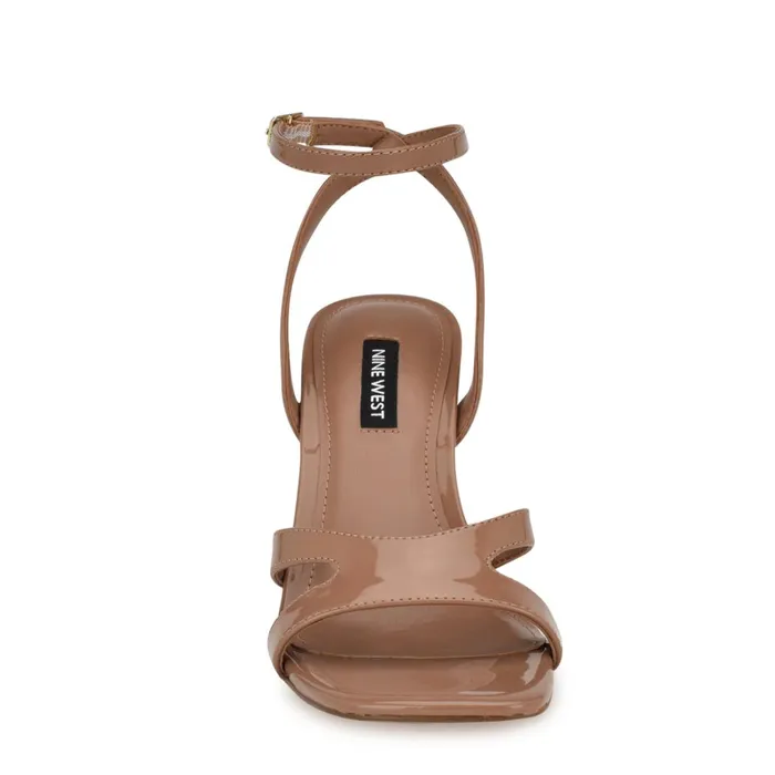Kuane Ankle Strap Sandals Brown Women Nine West Mid Heels Kuane Ankle Strap Sandals Brown Women Nine West Mid Heels