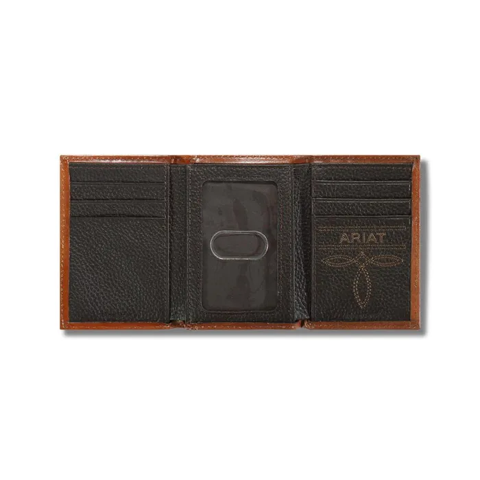Lattice Embossed Trifold Wallet Tan Men Ariat Bags and Wallets Lattice Embossed Trifold Wallet Tan Men Ariat Bags and Wallets