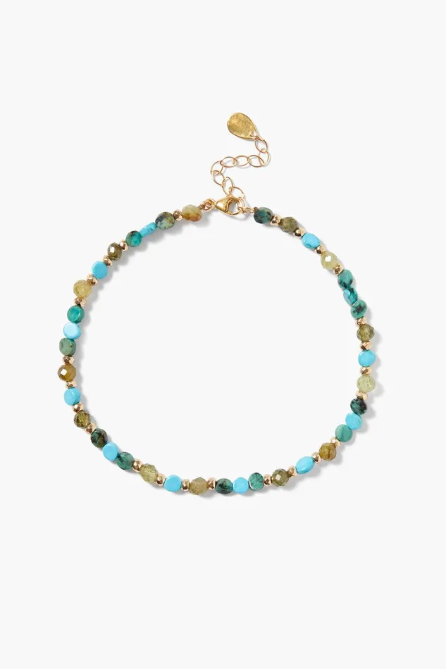 Leilani Anklet Turquoise Mix Women Chan Luu Anklets