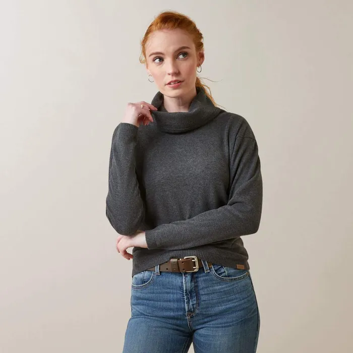 Lexi Sweater Charcoal Women Ariat Sweatshirts and Hoodies