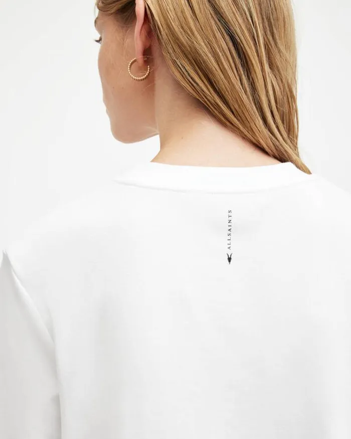 Lisa Crew Neck Short Sleeve TShirt White Women AllSaints TShirts
