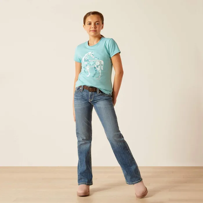Little Friend TShirt Marine Blue Kids Ariat TShirts and Polos Little Friend TShirt Marine Blue Kids Ariat TShirts and Polos