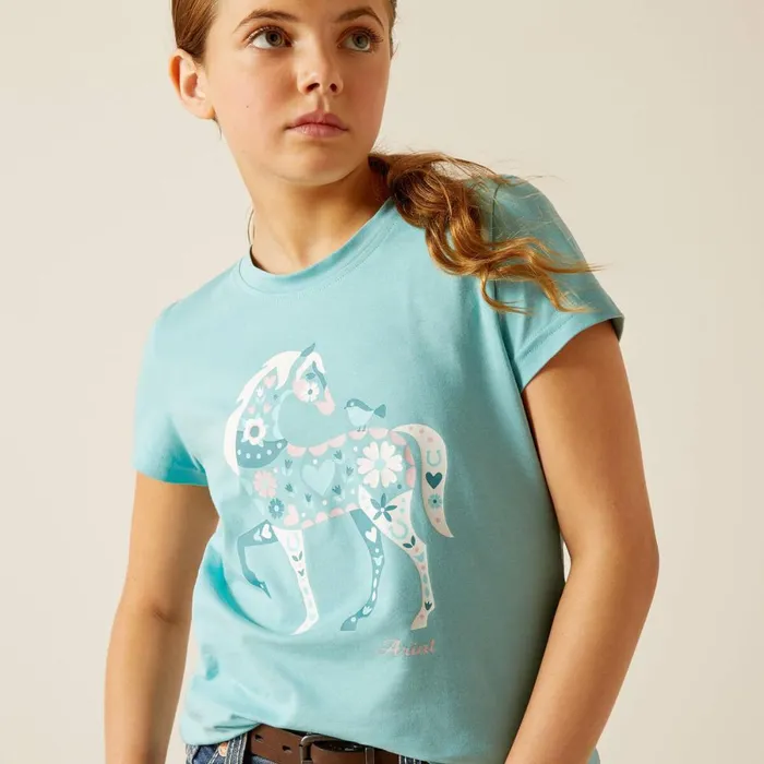 Little Friend TShirt Marine Blue Kids Ariat TShirts and Polos Little Friend TShirt Marine Blue Kids Ariat TShirts and Polos