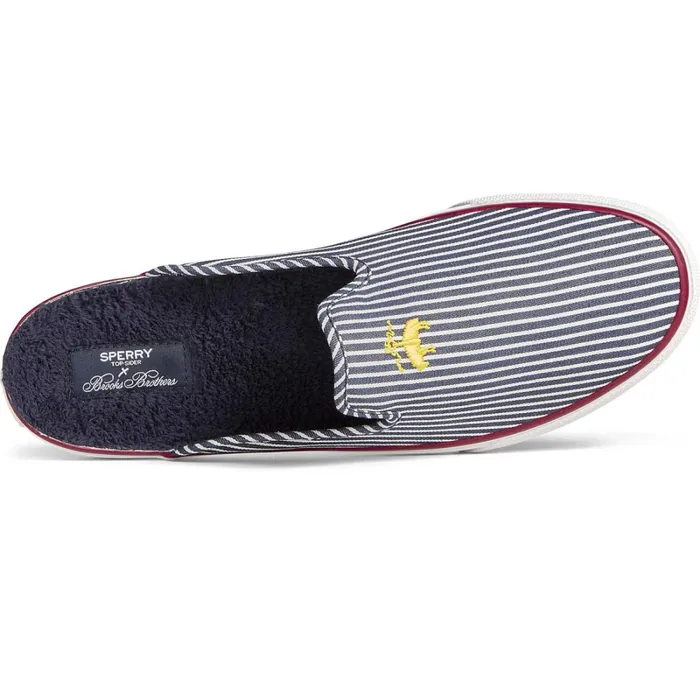 Loafers and Oxfords Men Sperry Sperry X Brooks Brothers Mule Blue Multi Loafers and Oxfords Men Sperry Sperry X Brooks Brothers Mule Blue Multi
