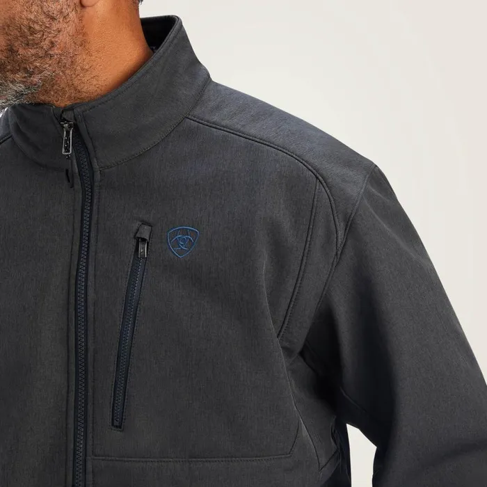Logo 20 Patriot Softshell Water Resistant Jacket Charcoal Men Ariat Jackets and Vests Logo 20 Patriot Softshell Water Resistant Jacket Charcoal Men Ariat Jackets and Vests
