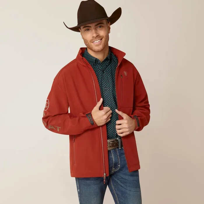 Logo 20 Softshell Jacket Koa Wood Men Ariat Jackets and Vests