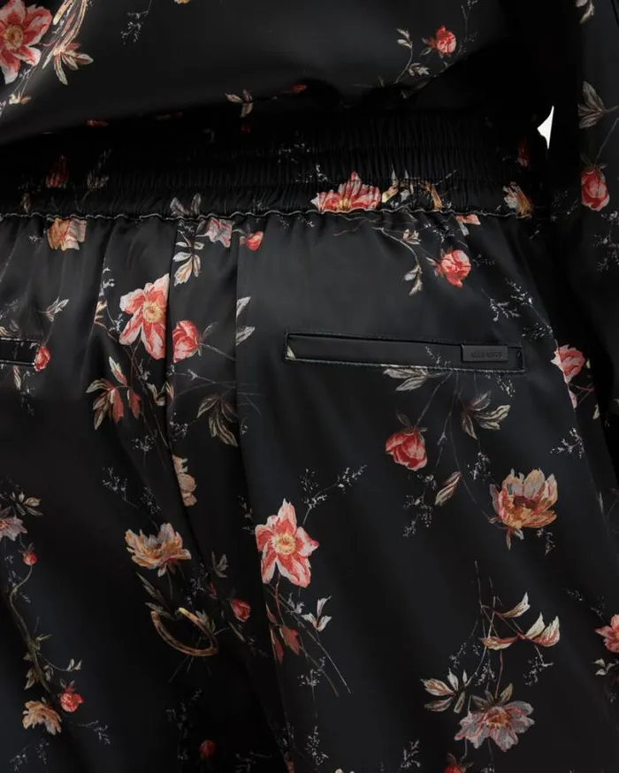 Louisa Tanana Floral Print Pants Black Women AllSaints Pants and Leggings