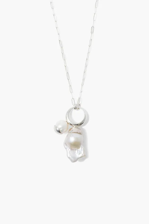Luana Pearl Necklace Silver Women Chan Luu Necklaces