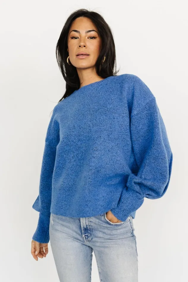 Lublin Sweater Blue Women Baltic Born Sweaters