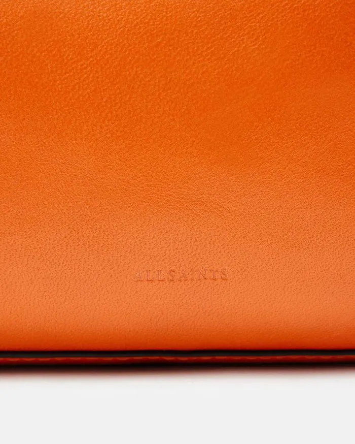 Lucile Leather Crossbody Bag Pyrole Orange Women AllSaints Accessories