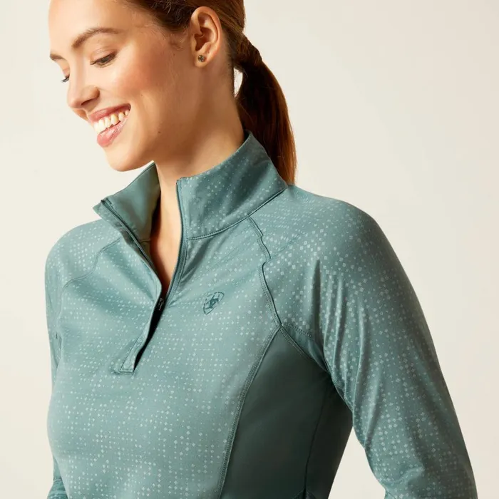 Lumina Lowell Baselayer Silver Pine Women Ariat TShirts and Tops Lumina Lowell Baselayer Silver Pine Women Ariat TShirts and Tops