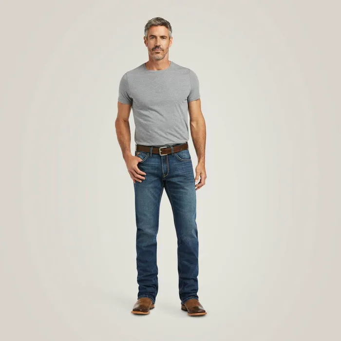 M5 Straight Stretch Madera Stackable Straight Leg Jean Heath Men Ariat Denim M5 Straight Stretch Madera Stackable Straight Leg Jean Heath Men Ariat Denim