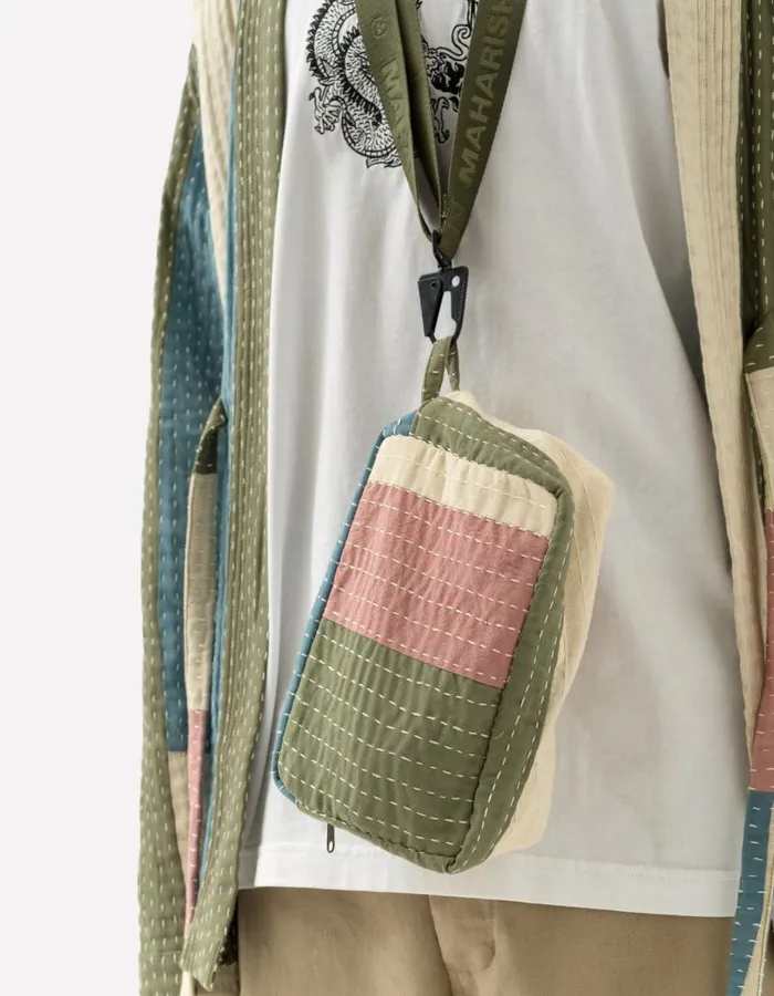 Maharishi Bags 1287 Patchwork Zipped Pouch Multi 8211 Men