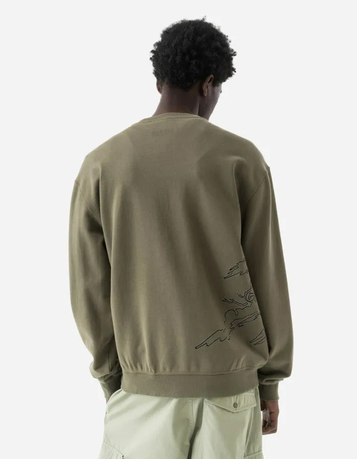 Maharishi Crew Sweats 5338 DPM Bonsai Sparse Crew Sweat Olive OG107F 8211 Men